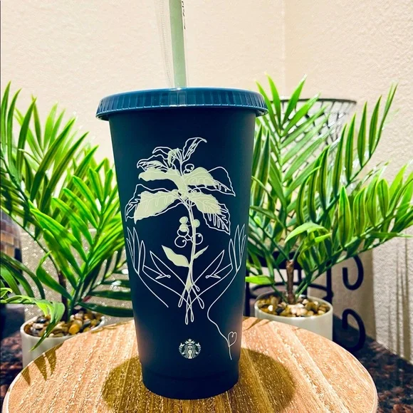 *HP*🌿NEW Starbucks 2022 Spring ‘Sip Sustainably ‘ Teal Green Reusable Cold Cup - Picture 7 of 8